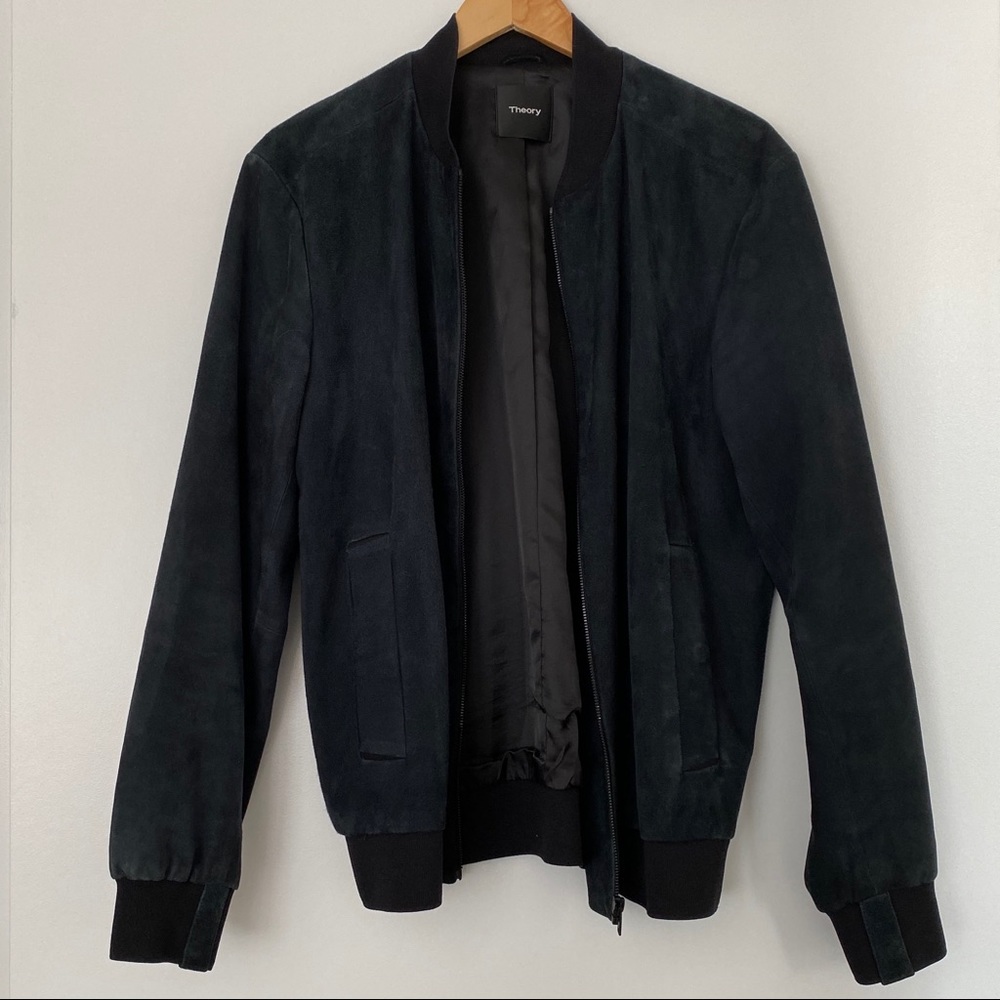 Theory Suede Leather Bomber jacket